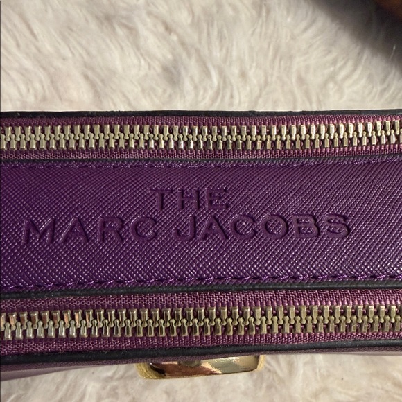 Marc Jacobs deep purple snapshot camera bag luxury gold replace crossbody chain! - Picture 10 of 12